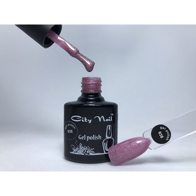 Гель-лак CityNail 938 розовый с блестками