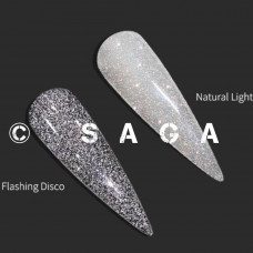 Светоотражающий Гель лак SAGA серебро Гель-лаки с эффектами Мерцания Гель лак с переливающимися блесткам