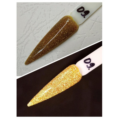 Светоотражающий Гель-лак Molekula FLASH Effect №9 (желтое золото с микроблеском) 6 мл Гель-лаки с мерцанием