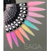Новинка - цветные базы для маникюра SAGA  - бледно-желтая  база для ногтей - в ассортименте 10 цветов баз