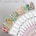 Гель SAGA Flower Fairy Gel №3 сухоцветами, 5 мл - Гель с зелёными с сухоцветами для дизайна ногтей №8 Нежно-розовые цветочки
