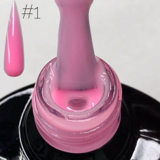 Персиковая База цветная камуфлирующая для ногтей SAGA в ассортименте 10 разных цветов №1 Розовый