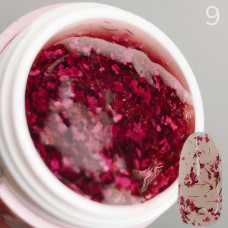 Гель Лак Сухоцветы - Цветочный гель для дизайна ногтей с сухоцветами ТМ 