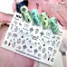 Слайдер дизайн ловец снов змеи Бабочки Водные наклейки для ногтей Fashion nails W84 Наклейки Бабочки на Ногти
