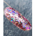 Гель-лак Saga Galaxy Glitter № 1 (8 мл) - Глиттерный гель с разноцветными блестками для дизайна ногтей
