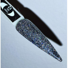 Светоотражающий Блестящий графитовый гель лак для ногтей с мерцанием блестками микроблеском шиммером глиттером №12 Графит