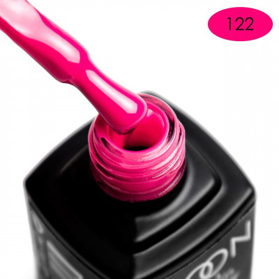 Гель-лак MOON FULL color Gel polish №122 (ярко-розовый с малиновым отливом, эмаль), 8 мл
