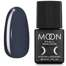 Гель-лак MOON FULL color Gel polish №152 (темно-серый, эмаль), 8 мл