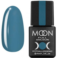 Гель-лак Moon Full № 660 (голубо-серый, эмаль), 8 мл - Голубые оттенки гель лака