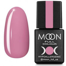 Гель-лак Moon Full № 198 (винтажный розовый, эмаль), 8 мл  - Розовый цвет гель-лака
