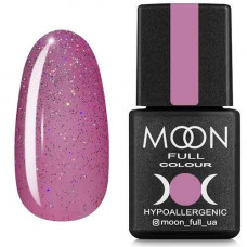 Гель-лак Moon Full № 306 (полупрозрачный розовый с разноцветным шиммером), 8 мл Shimmer гель лак