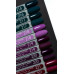 Гель-лак MOON FULL color Gel polish №322 (темный бежевый с разноцветным глиттером), 8 мл