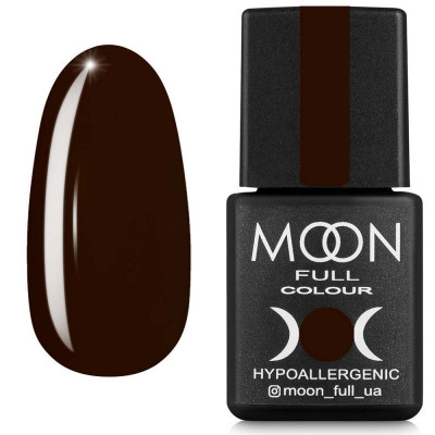 Гель-лак MOON FULL Fashion color №236 (темный шоколад, эспрессо, эмаль), 8 мл - Коричневые гель-лаки