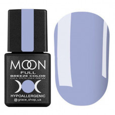 Гель-лак Moon Full Breeze Color № 418 (сиренево-голубой, эмаль), 8 мл