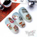 Слайдер-дизайн Зима и Новый Год 2022 Тигры - Новогодние наклейки для ногтей тигровый принт Fashion Nails W139