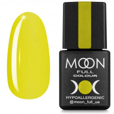 Гель лак Moon Full Breeze color №445 лимонный, ярко-желтый, 8 мл