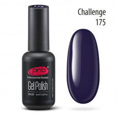Гель-лак PNB 175 Challenge (чернично-фиолетовый, эмаль), 8 мл