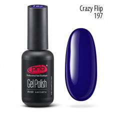 Гель-лак PNB 197 Crazy Flip (Темно-синий), 8 мл