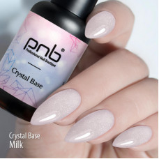 Светоотражающая база для ногтей, молочная / Crystal Base PNB, 8 ml
