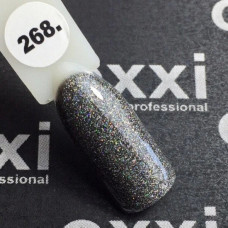 Гель-лак OXXI Professional №268 (черный, микроблеск), 10 мл