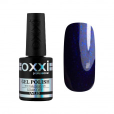 Гель-лак № 053(темный фиолетовый с голубым микроблеском) 10 мл Oxxi