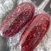 SAGA professional Гель-лак Fiery gel 31 (красный с микроблеском и блестками, светоотражающий), 9 мл