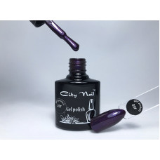 Темно Фиолетовый Гель Лак с Блестками Микроблеском - Фиолетовый гель лак с блестками CityNail 237