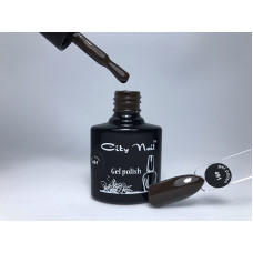 Гель лак CityNail 491 коричневый (темно шоколадный)
