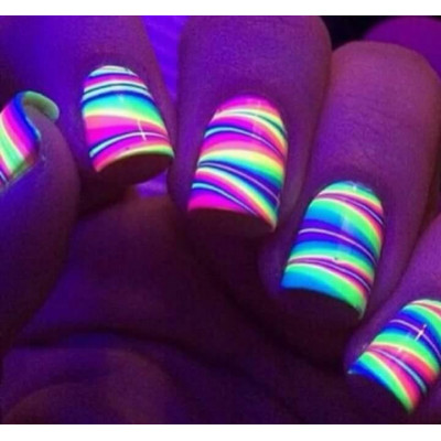 Неоновая гель краска для ногтей City Nail Н7 фиолетовая