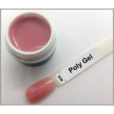 Полигель PolyGel ТМ City Nail для наращивания и укрепления ногтей 039 карамельно - розовый 15 мл