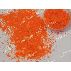 Камифубуки конфети для дизайна ногтей - оранжевые