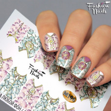 Слайдер-дизайн Fashion nails - наклейка на ногти - бабочки