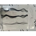 Лента для дизайна ногтей ( 3D нити сплетения гибкие ) черная с белым
