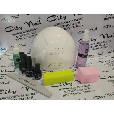 Стартовый набор для покрытия ногтей гель-лаком ( Акционные наборы гель лаки ) City Nail